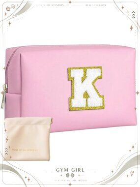 PU Leather Waterproof Makeup Bag Set with Mini Bag Zip Travel Cosmetics Case